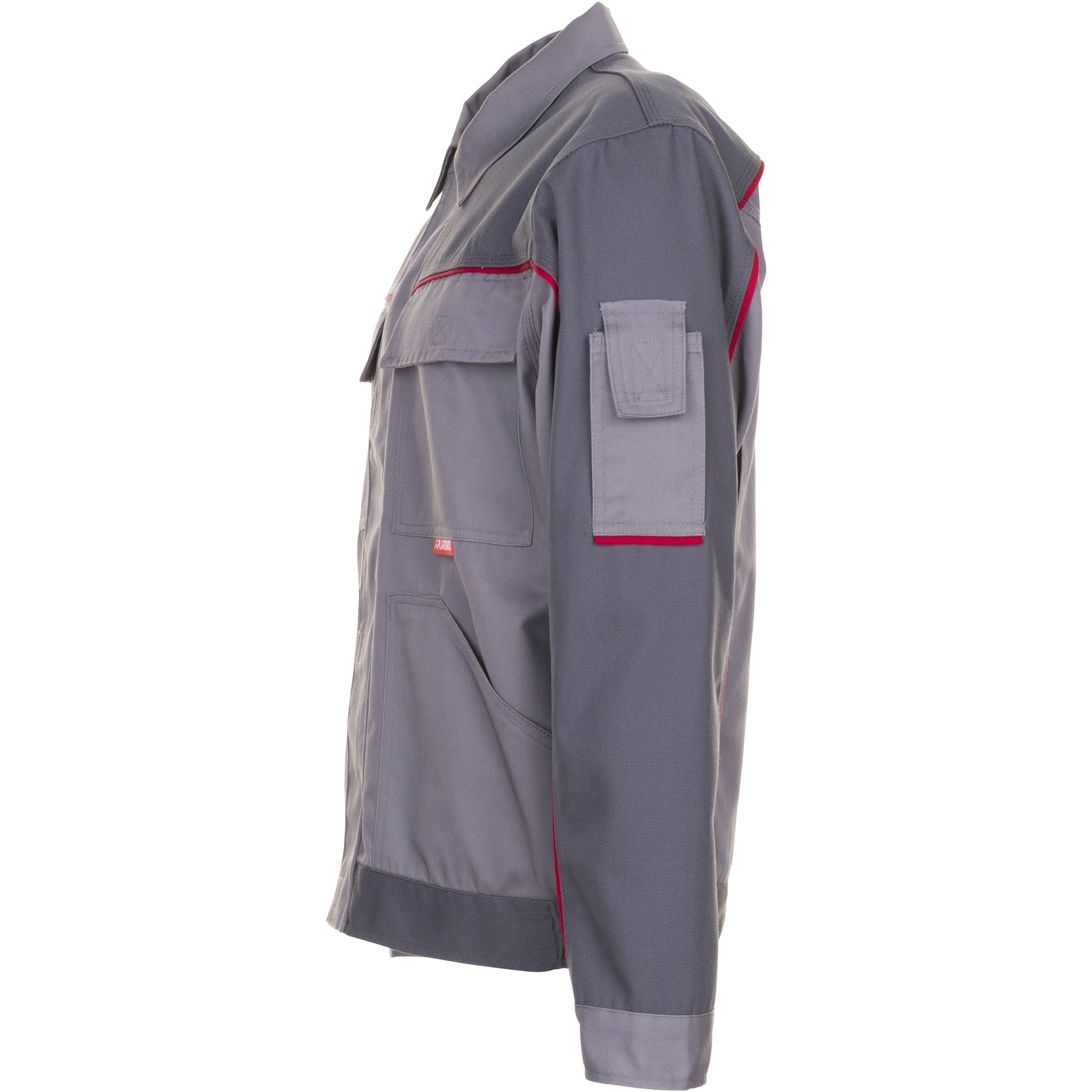 Planam Highline Waisted Jacket zinc/slate/red - Model view 4