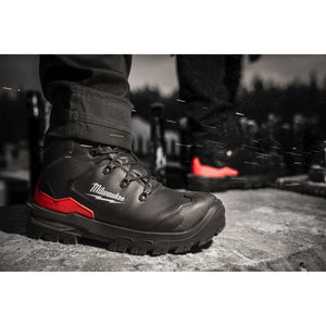 Milwaukee ARMOURTRED™ S3S HRO SC FO LG SR Mid-Cut Safety Shoes ESD 1M110111W - Black
