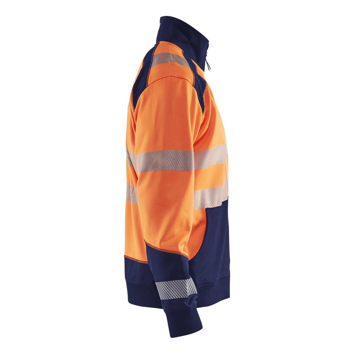 Blaklader BLAKLADER 35582528 Hi Vis Reflective Full Zip Work Sweatshirt MEN - Brushed Inside - 355825285389_CR