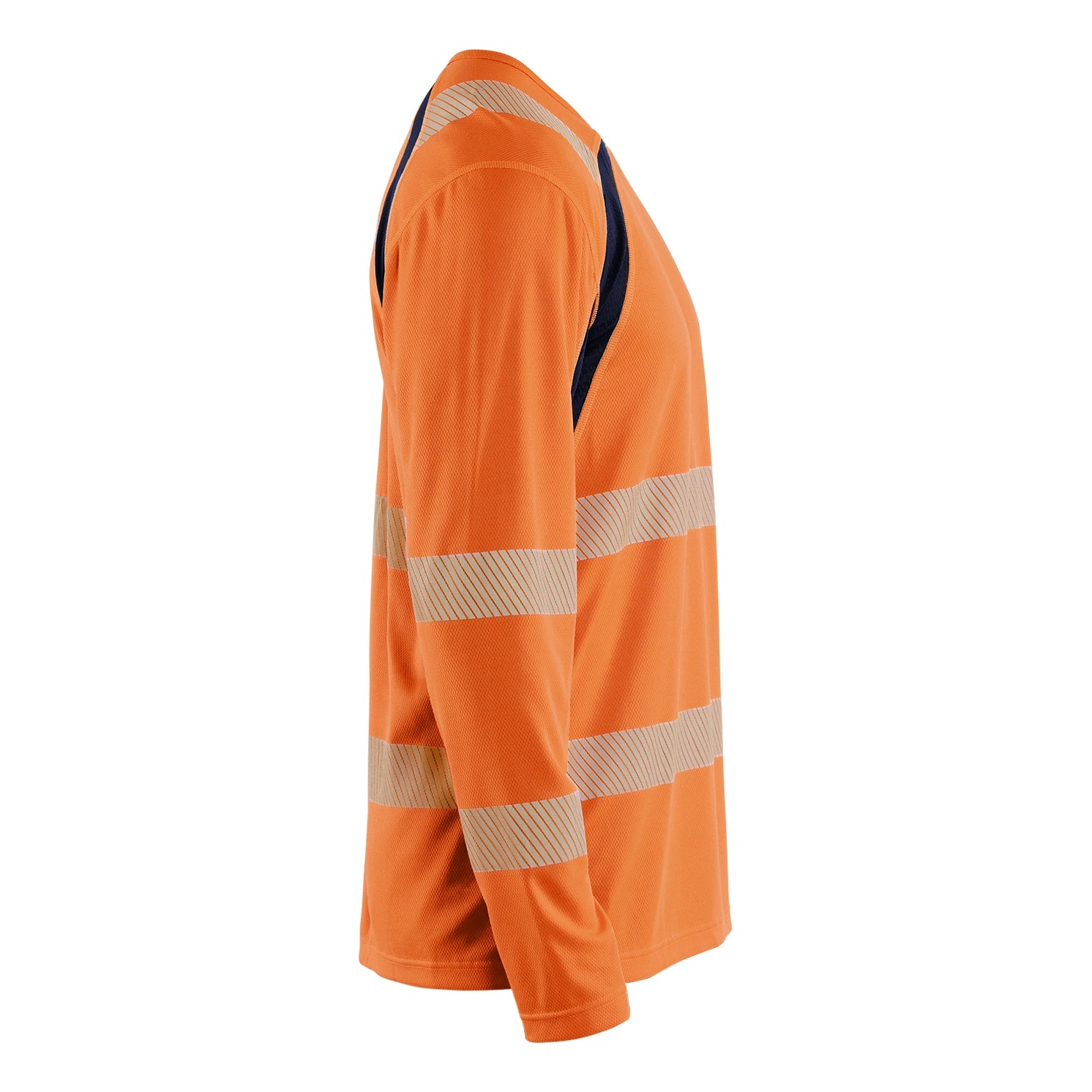 Blaklader BLAKLADER 35991013 Hi Vis UV Protected Long Sleeved T Shirt Hi Vis Reflective Long Sleeve Work T-Shirt MEN - 100% Polyester - 359910135389_CR