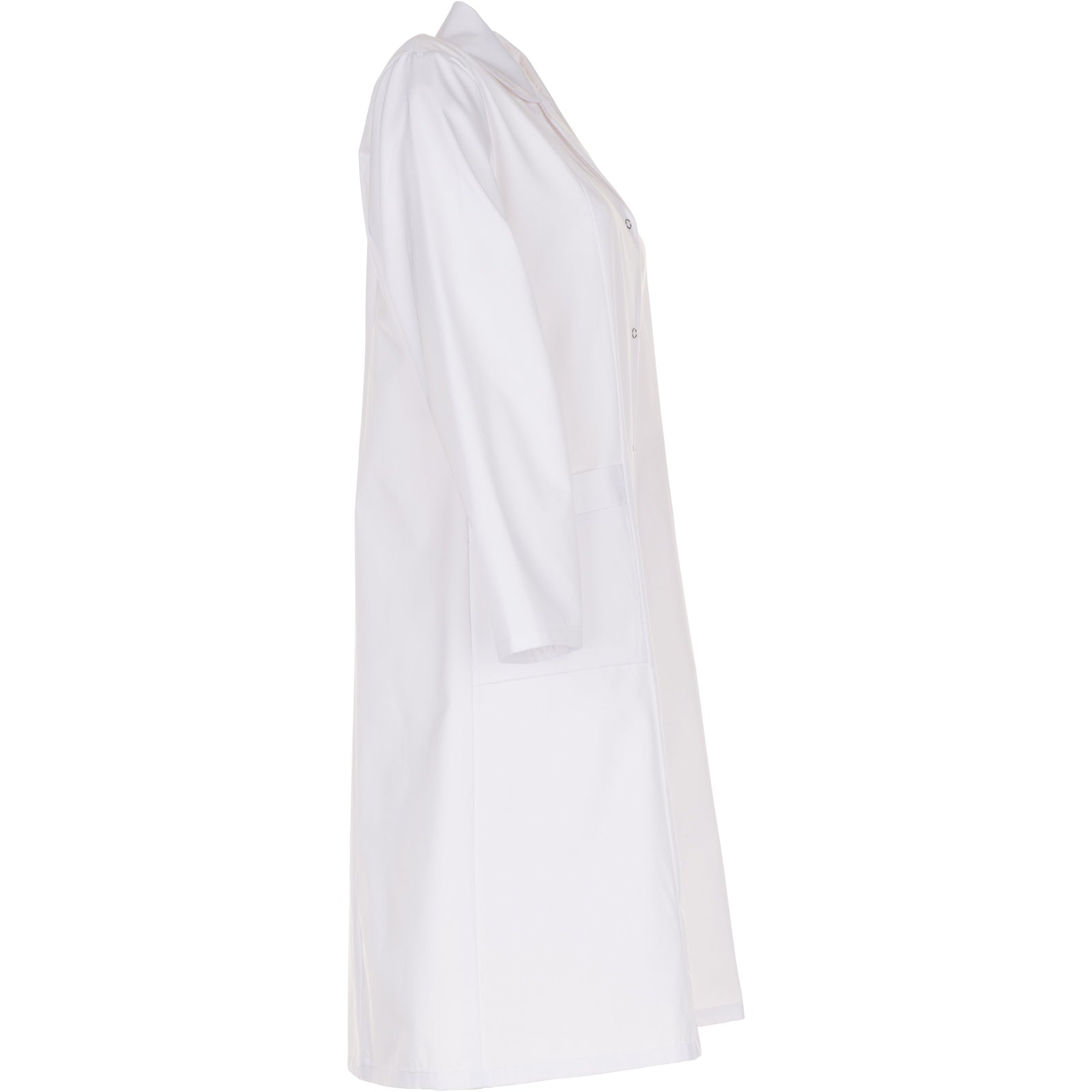 Planam Ladies Coat long sleeve pure white - Model view 3