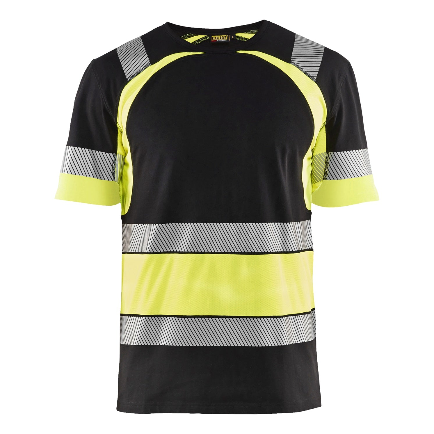 Blaklader BLAKLADER 34211030 Hi Vis T shirt Hi Vis Reflective Short Sleeve Work T-Shirt MEN - 100% Cotton - 342110309933