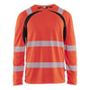 Blaklader BLAKLADER 35991013 Hi Vis UV Protected Long Sleeved T Shirt Hi Vis Reflective Long Sleeve Work T-Shirt MEN - 100% Polyester - 359910135599