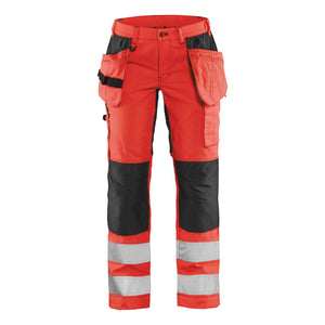 Blaklader BLAKLADER 71631811 | Women's Hi Vis trousers with stretch Hi Vis Reflective Work Trousers Women - Class 2 Certified - 716318115599
