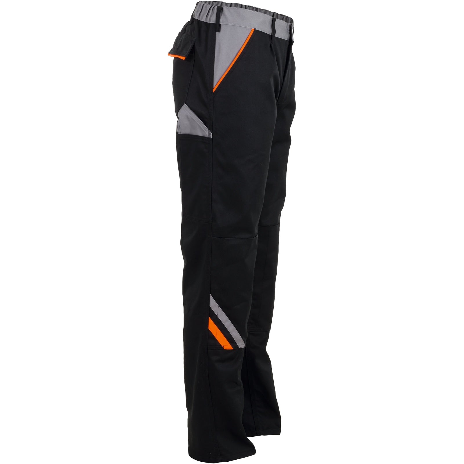 Planam Visline Trousers black/orange/zinc - Model view 3