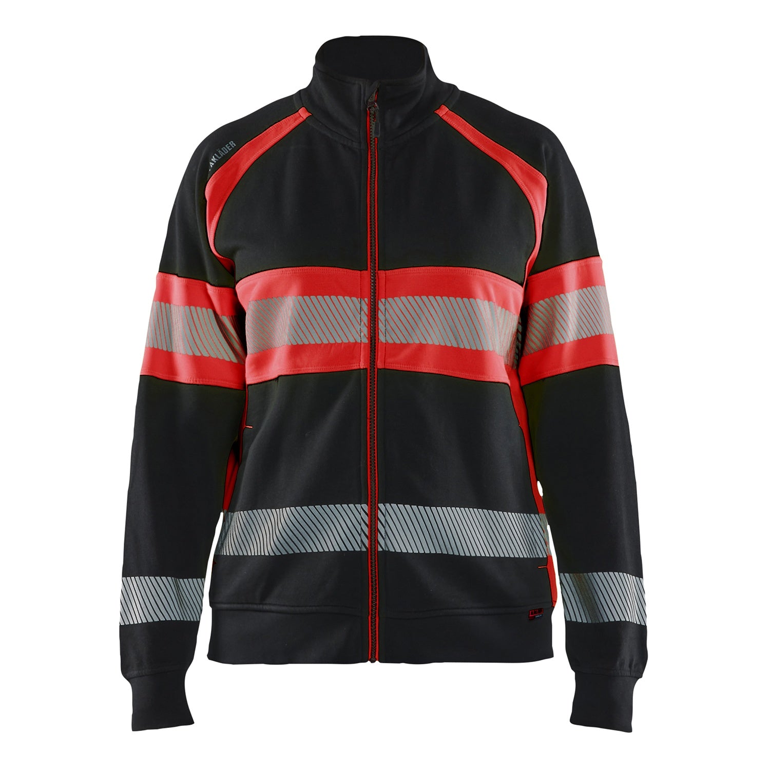 Blaklader BLAKLADER 35051158 Hi Vis Reflective Full-zip Work Sweatshirt WOMEN - 100% Cotton - 350511589955