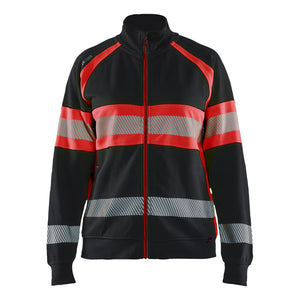Blaklader BLAKLADER 35051158 Hi Vis Reflective Full-zip Work Sweatshirt WOMEN - 100% Cotton - 350511589955