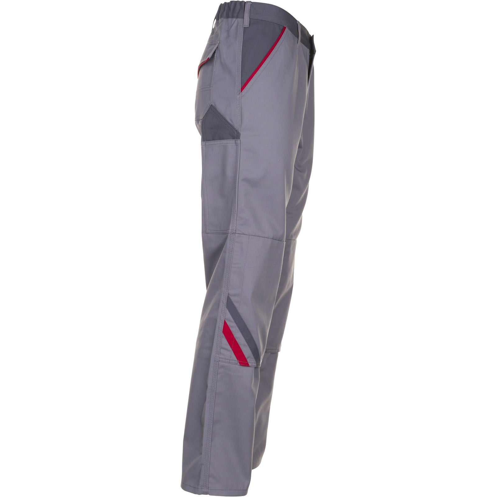 Planam Highline Trousers zinc/slate/red - Model view 3