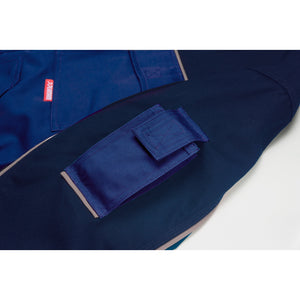 Planam Highline Waisted Jacket zinc/slate/red - The mobile phone pocket on the sleeve allows you to quickly access your smartphone.