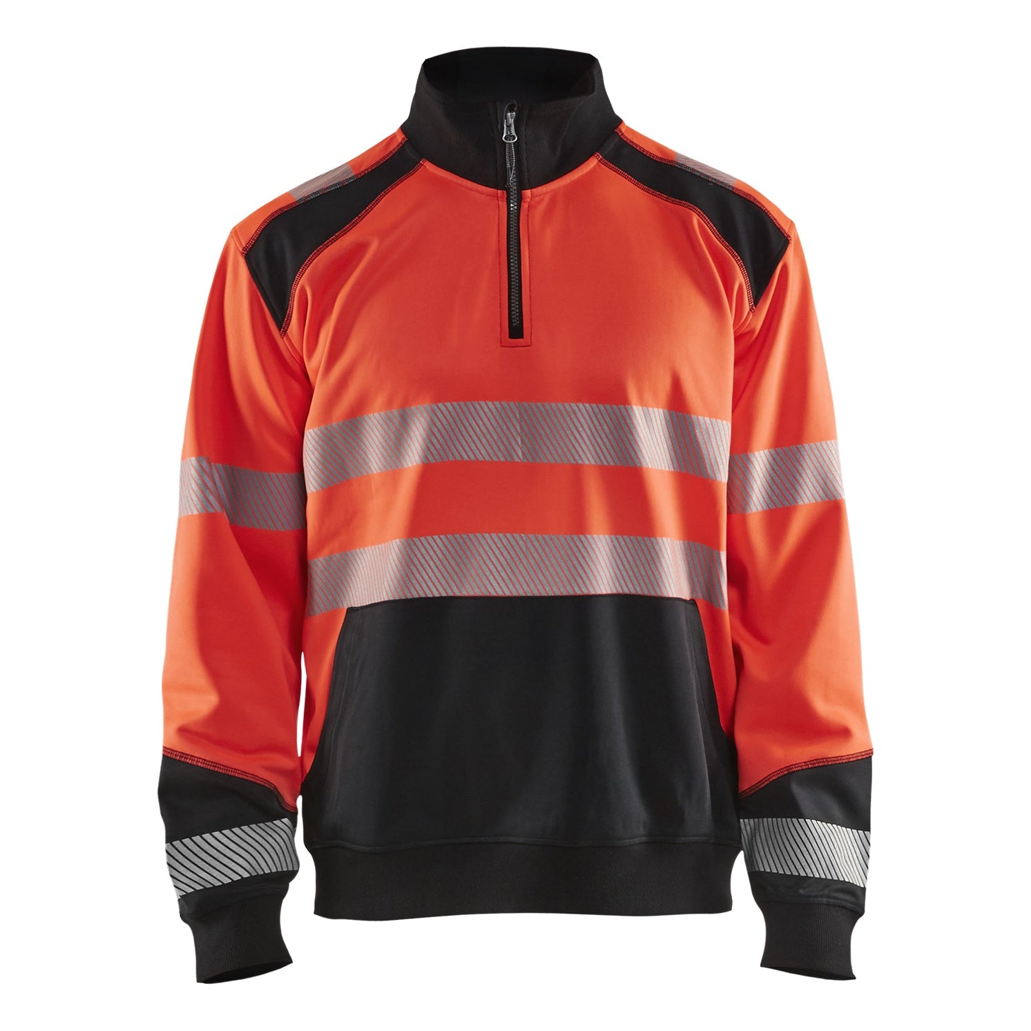 Blaklader BLAKLADER 35562528 Hi Vis Reflective Half-zip Work Sweatshirt MEN - Brushed Interior - 355625285599