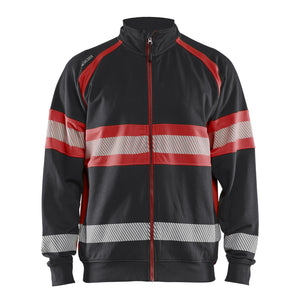 Blaklader BLAKLADER 35511158 Hi Vis Sweater Hi Vis Reflective Full-zip Work Sweatshirt MEN - 100% Cotton - 355111589955