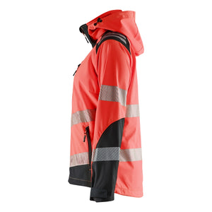 Blaklader BLAKLADER 47912513 Women's Hi Vis Softshell Jacket Hi Vis Reflective Softshell Work Jacket WOMEN - Waterproof - 479125135599_CL