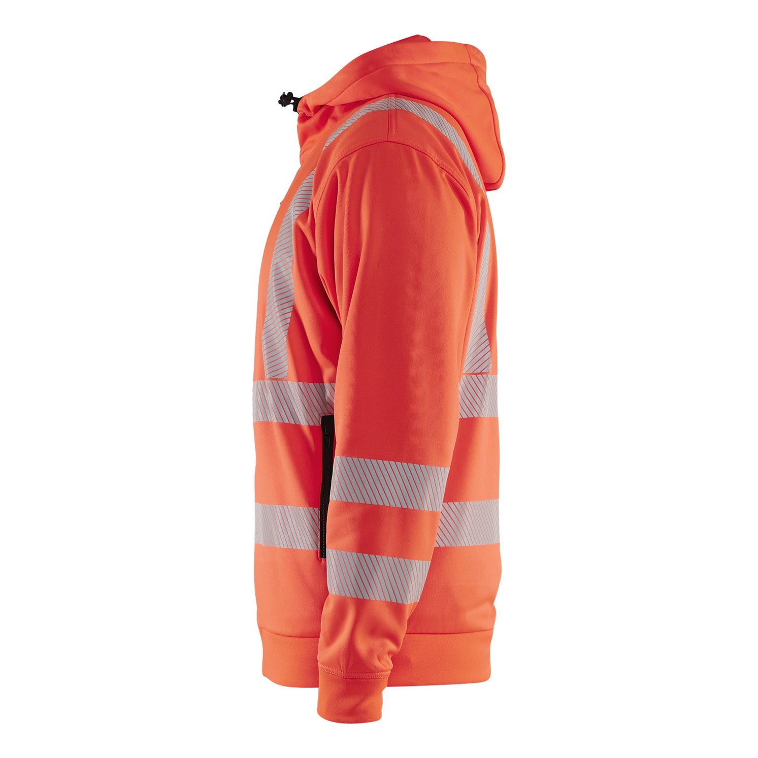 Blaklader BLAKLADER 35652538 Hi Vis Hoodie Full Zip Hi Vis Reflective Hoodie Work Sweatshirt MEN - Breathable - 356525385500_CR