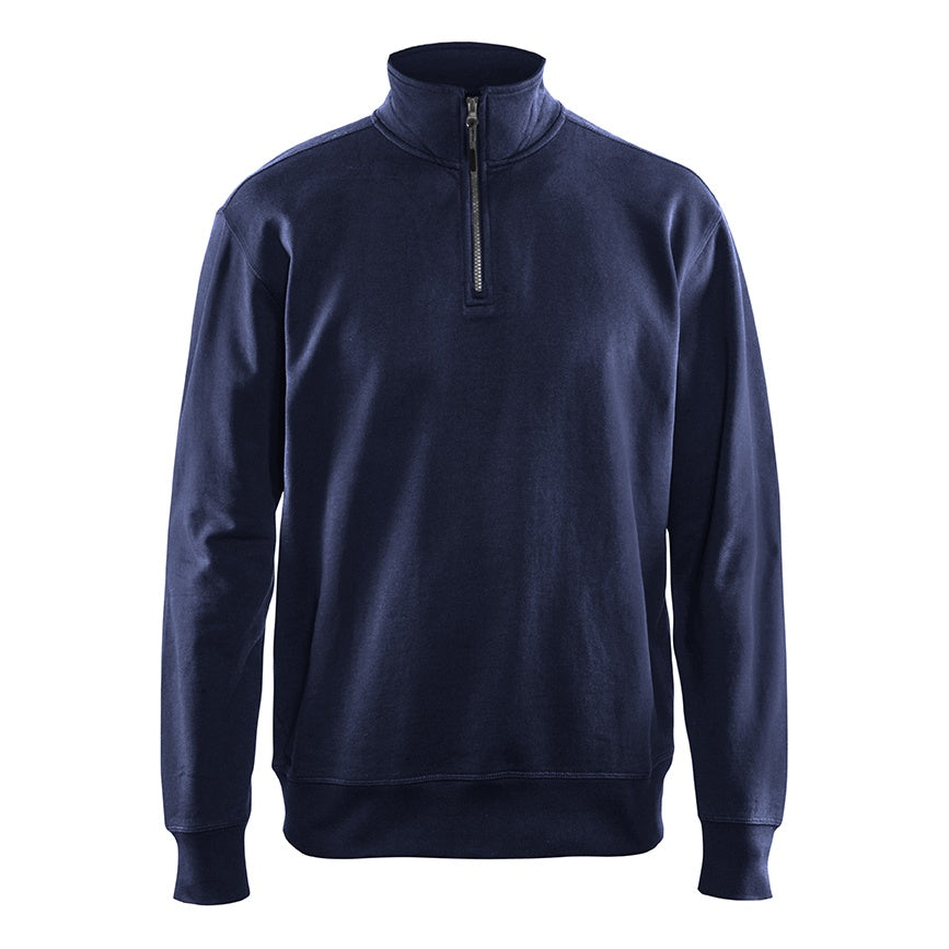 Blaklader BLAKLADER 33691158 Sweatshirt with Half Zip Work Sweatshirt MEN - 100% Cotton - 336911588900