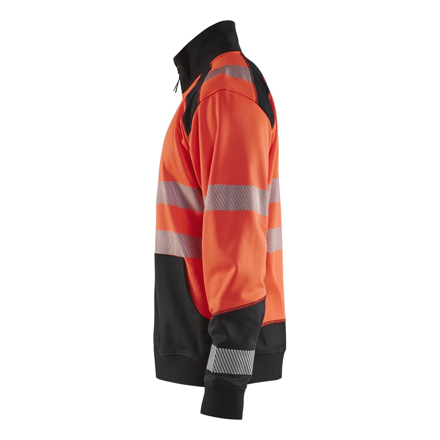 Blaklader BLAKLADER 35562528 Hi Vis Reflective Half-zip Work Sweatshirt MEN - Brushed Interior - 355625285599_CL