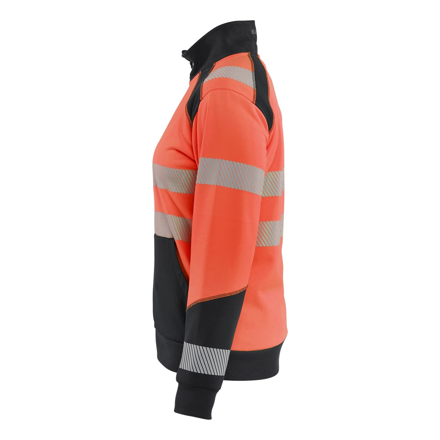 Blaklader BLAKLADER 35082528 Hi Vis Reflective Half-zip Work Sweatshirt WOMEN - Brushed Inside - 350825285599_CL