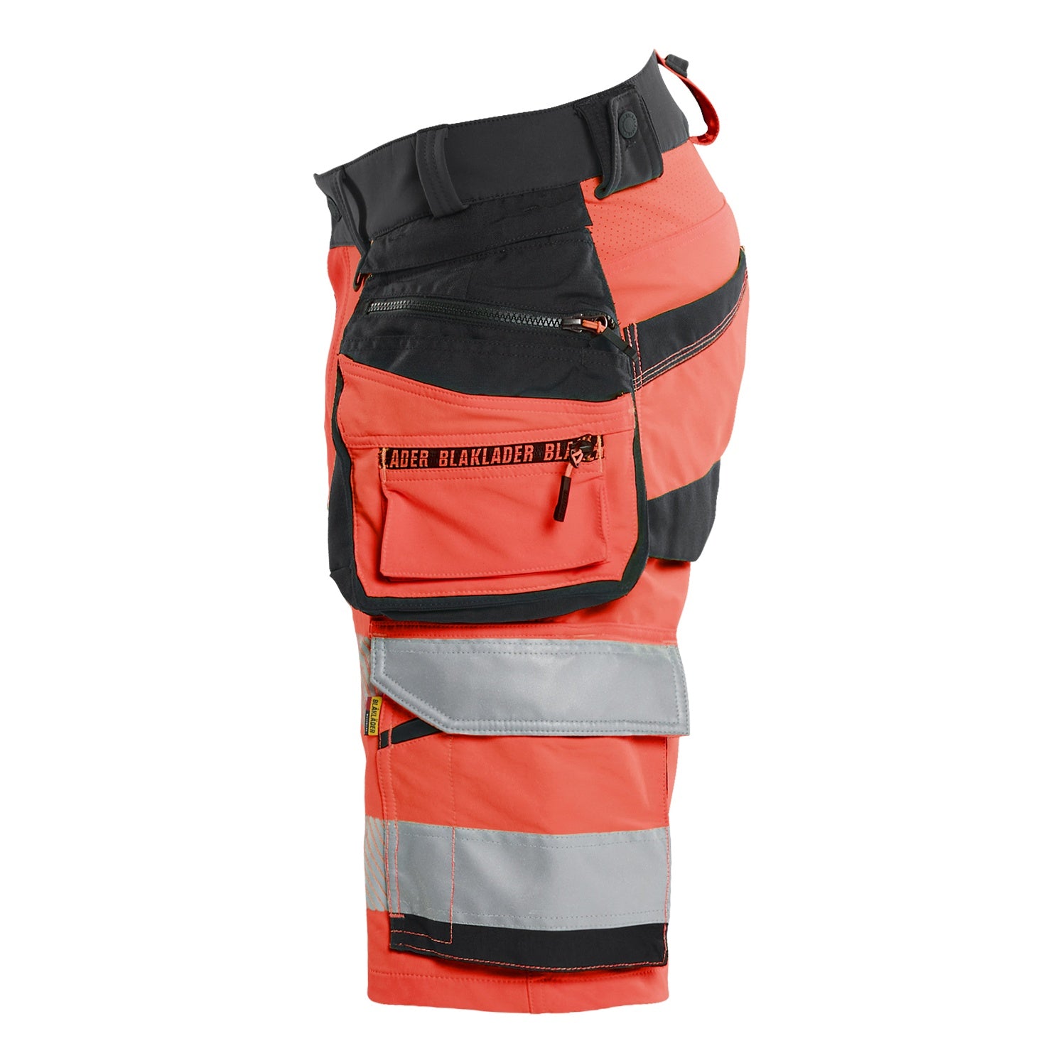 Blaklader BLAKLADER 11201648 Hi Vis shorts 4 way stretch Hi Vis Reflective Work Shorts Men - double weave - 112016485599_CL