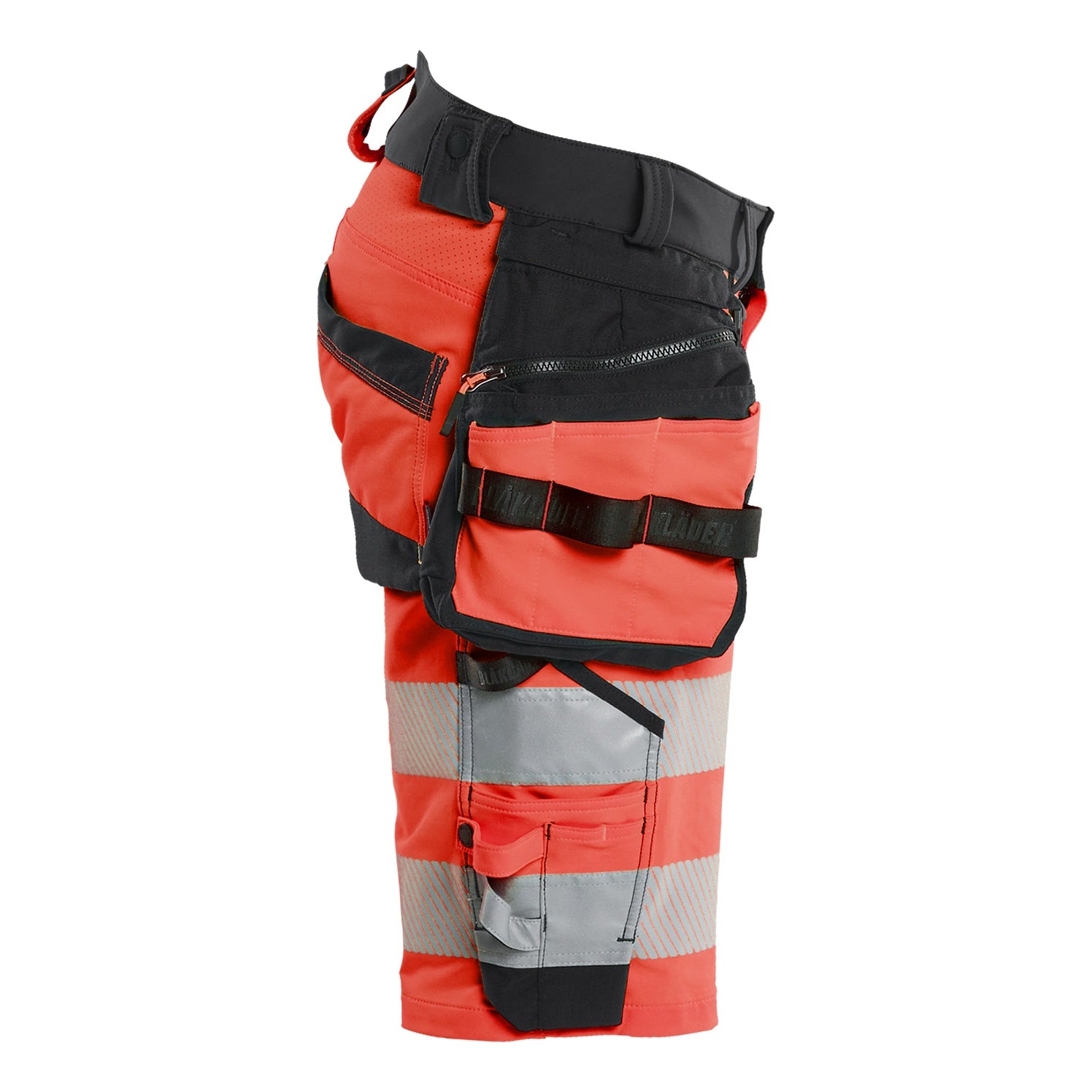 Blaklader BLAKLADER 11201648 Hi Vis shorts 4 way stretch Hi Vis Reflective Work Shorts Men - double weave - 112016485599_CR