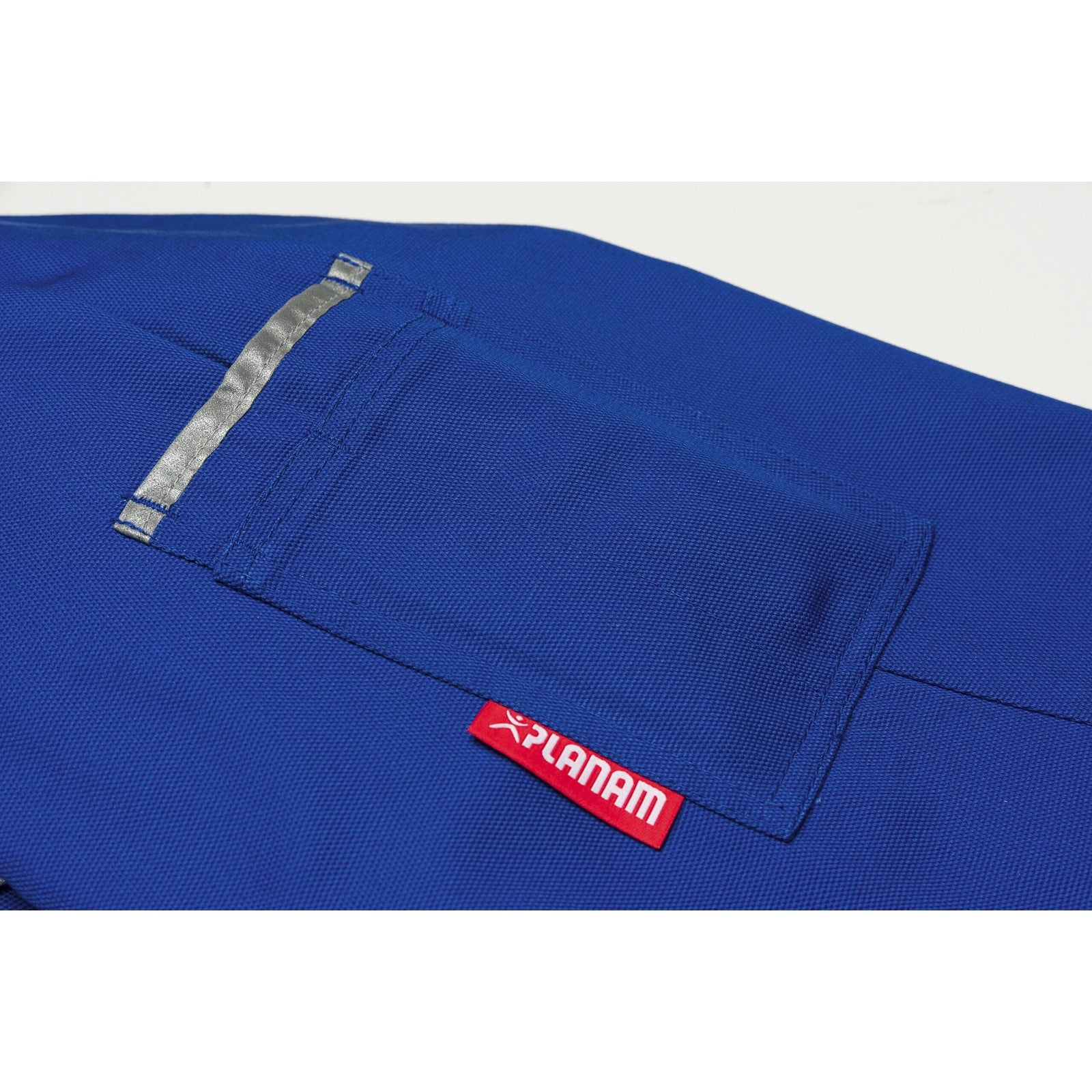 Planam Canvas 320 Waisted Jacket green/green - You can quickly access pens, your mobile phone, etc. in the arm pocket with double pen holder.