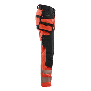 Blaklader BLAKLADER 11221648 Hi Vis trousers 4 way stretch Hi Vis Reflective Work Trousers Men - double weave - 112216485599_CR