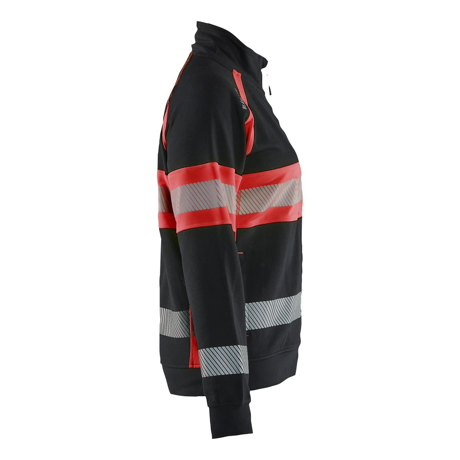 Blaklader BLAKLADER 35051158 Hi Vis Reflective Full-zip Work Sweatshirt WOMEN - 100% Cotton - 350511589955_CR