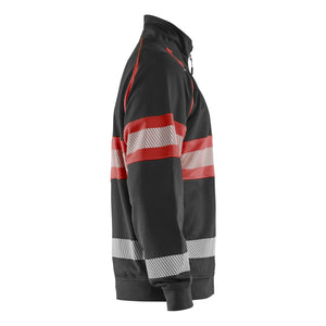 Blaklader BLAKLADER 35511158 Hi Vis Sweater Hi Vis Reflective Full-zip Work Sweatshirt MEN - 100% Cotton - 355111589955_CR