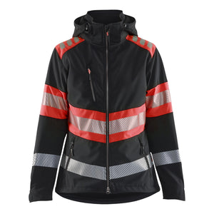 Blaklader BLAKLADER 44042513 Women’s Hi Vis Softshell Jacket Hi Vis Reflective Softshell Work Jacket WOMEN - Waterproof - 440425139955