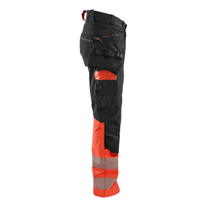 Blaklader BLAKLADER 11251648 Hi Vis Trousers 4 Way Stretch Hi Vis Reflective Work Trousers Men - Double Weave - 112516489955_CR