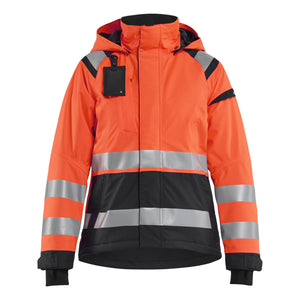Blaklader BLAKLADER 49041987 Women's Hi Vis Shell Jacket Hi Vis Reflective Shell Work Jacket WOMEN - Waterproof - 490419875599