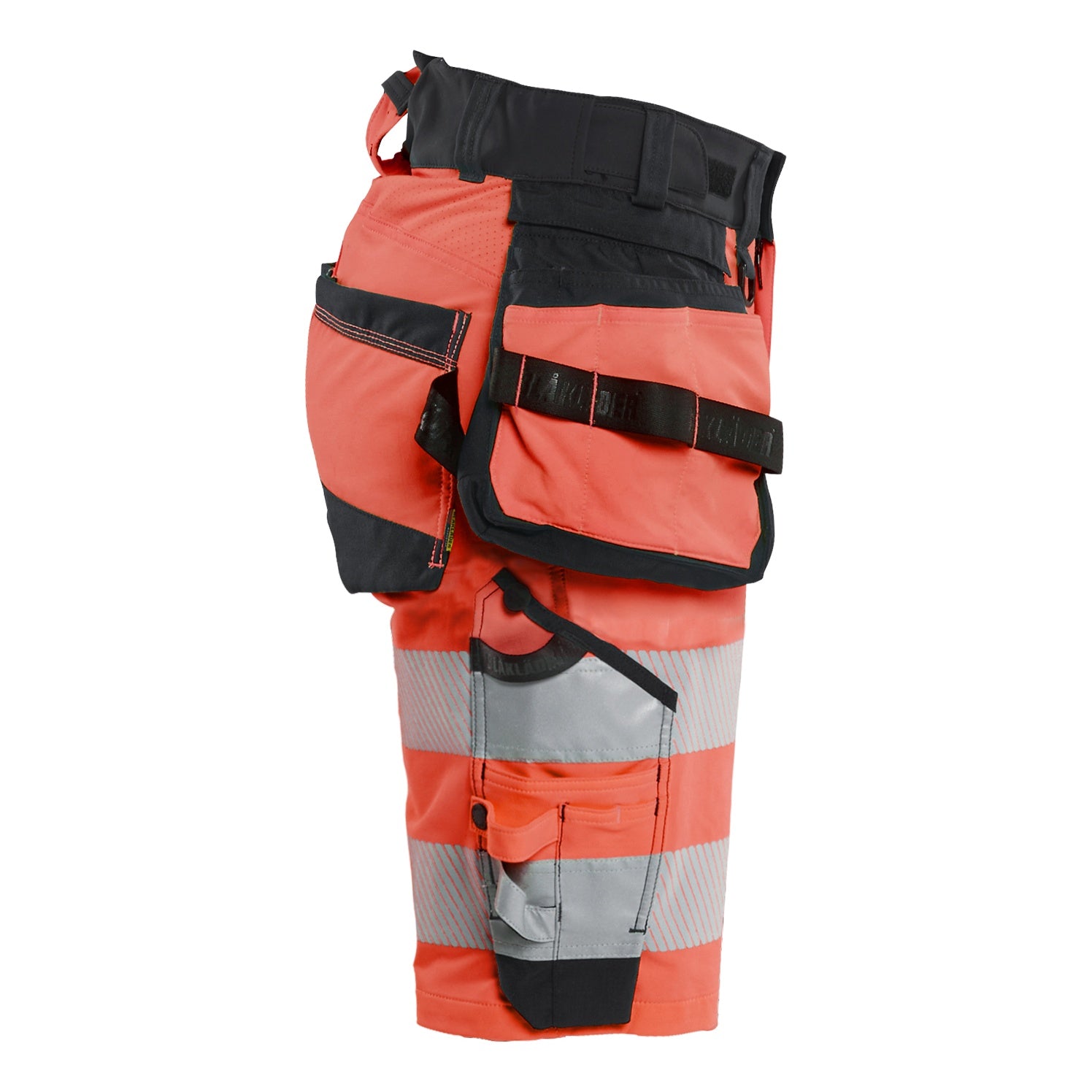 Blaklader BLAKLADER 70201648 | Women's Hi Vis shorts 4 way stretch Hi Vis Reflective Work Shorts Women - Double Weave - 702016485599_CR