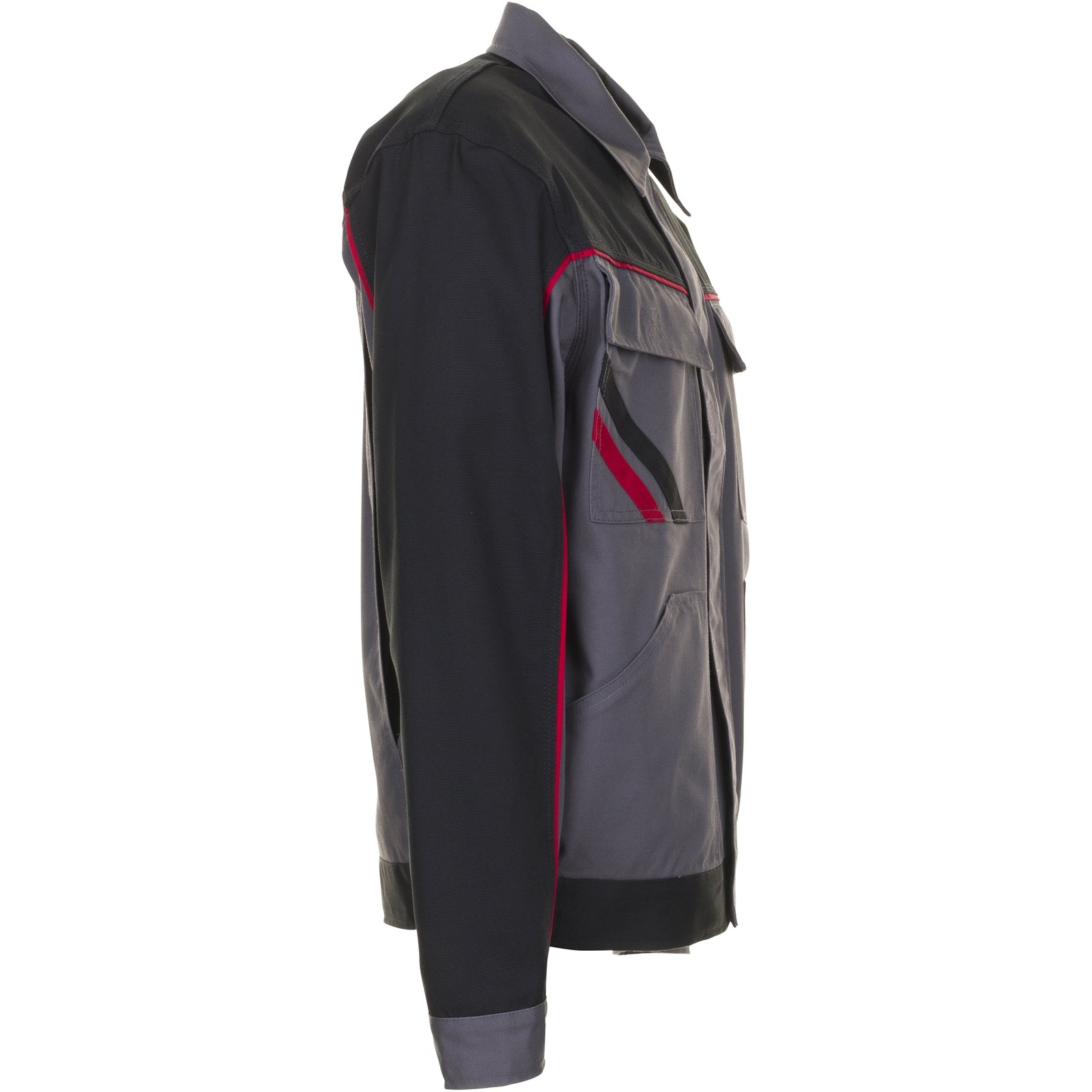 Planam Highline Waisted Jacket slate/black/red - Model view 2