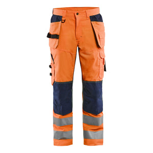 Blaklader BLAKLADER 15651811 | Ventilated Hi Vis trousers Hi Vis Reflective Work Trousers Men - Mesh Panels - 156518115389