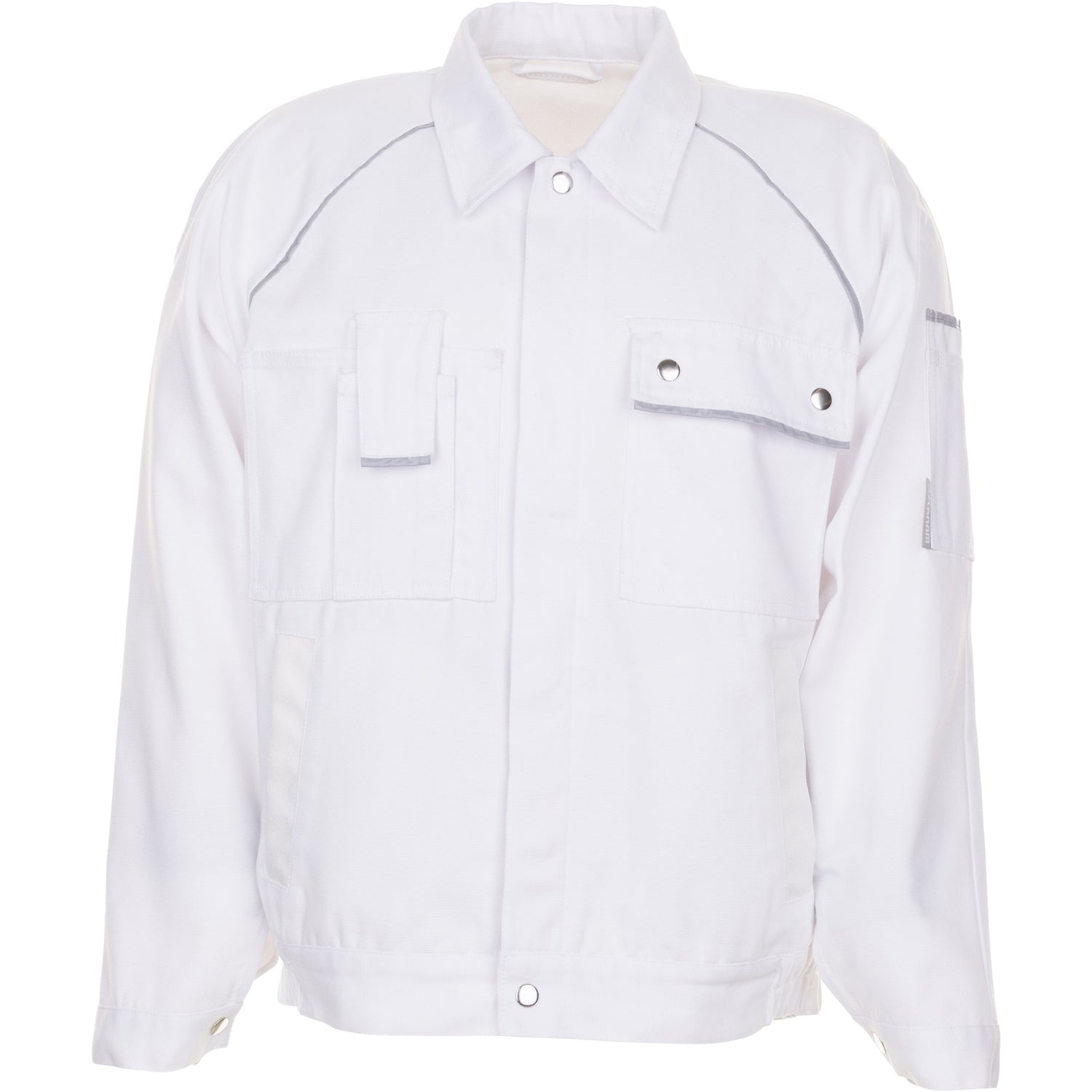 Planam Canvas 320 Waisted Jacket pure white/pure white - Model view 1