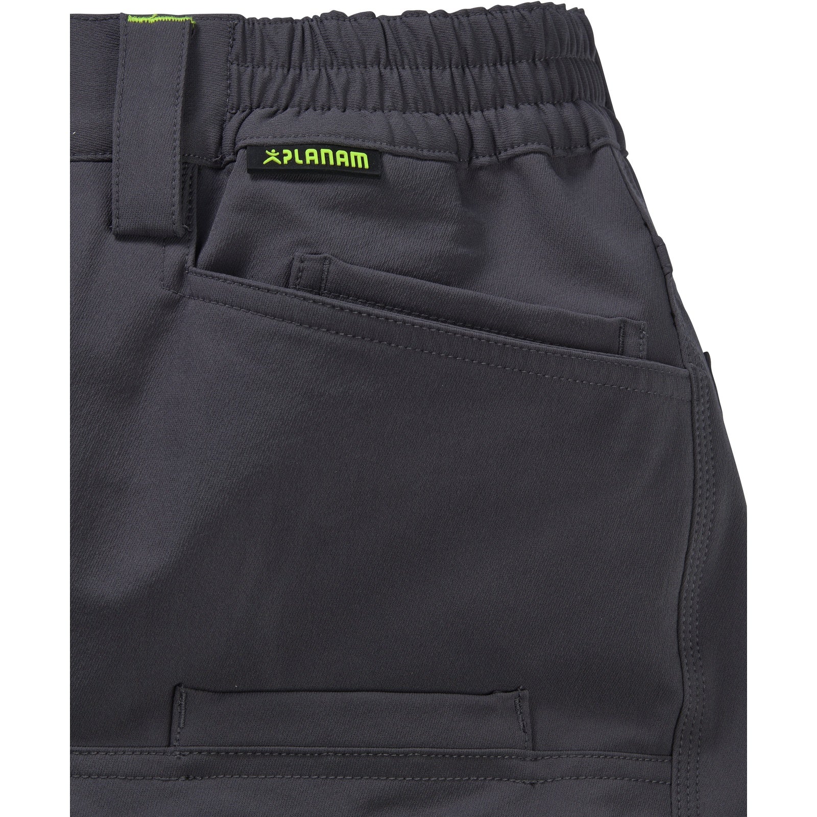 Planam rECOline Trousers slate/black - There’s even space for your smartphone in the mobile phone pocket.
