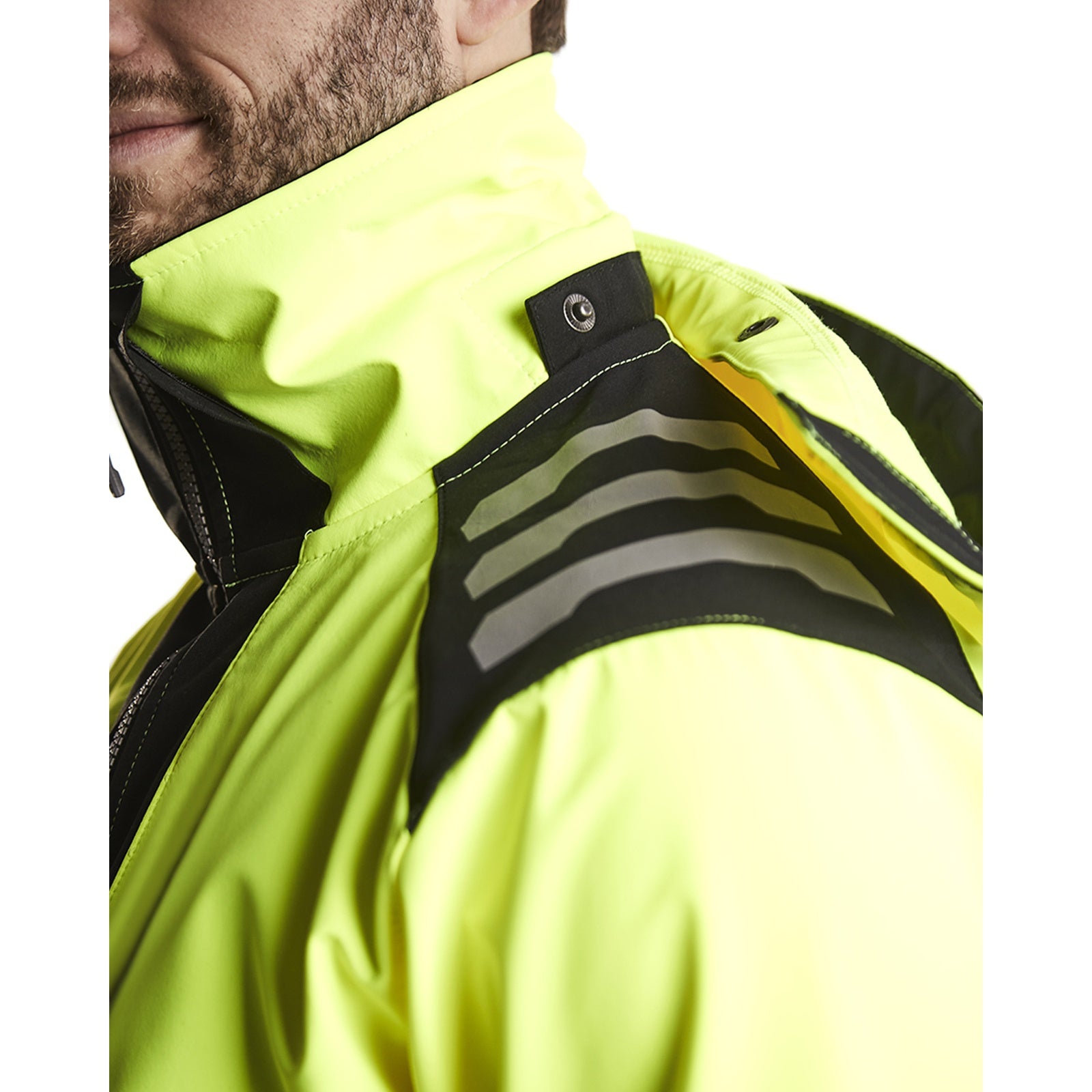 Blaklader BLAKLADER 44912513 Hi Vis Softshell jacket Hi Vis Reflective Softshell Work Jacket MEN - Waterproof - 449125133399_FUNC3