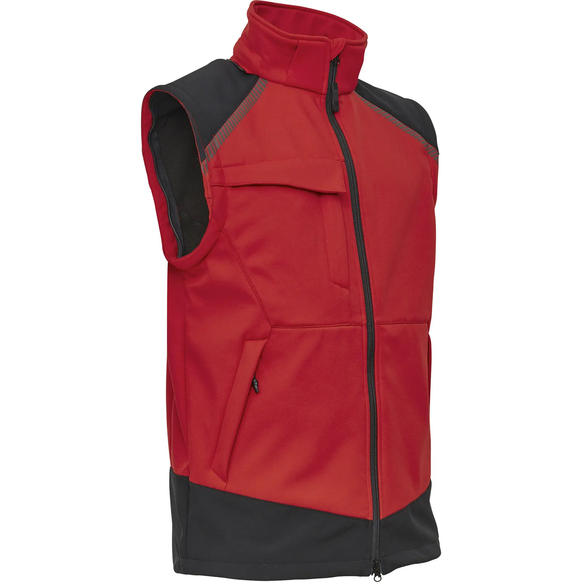 ELKA Rainwear - Working Xtreme Softshell Jacket with detachable sleeves - Red/Black
