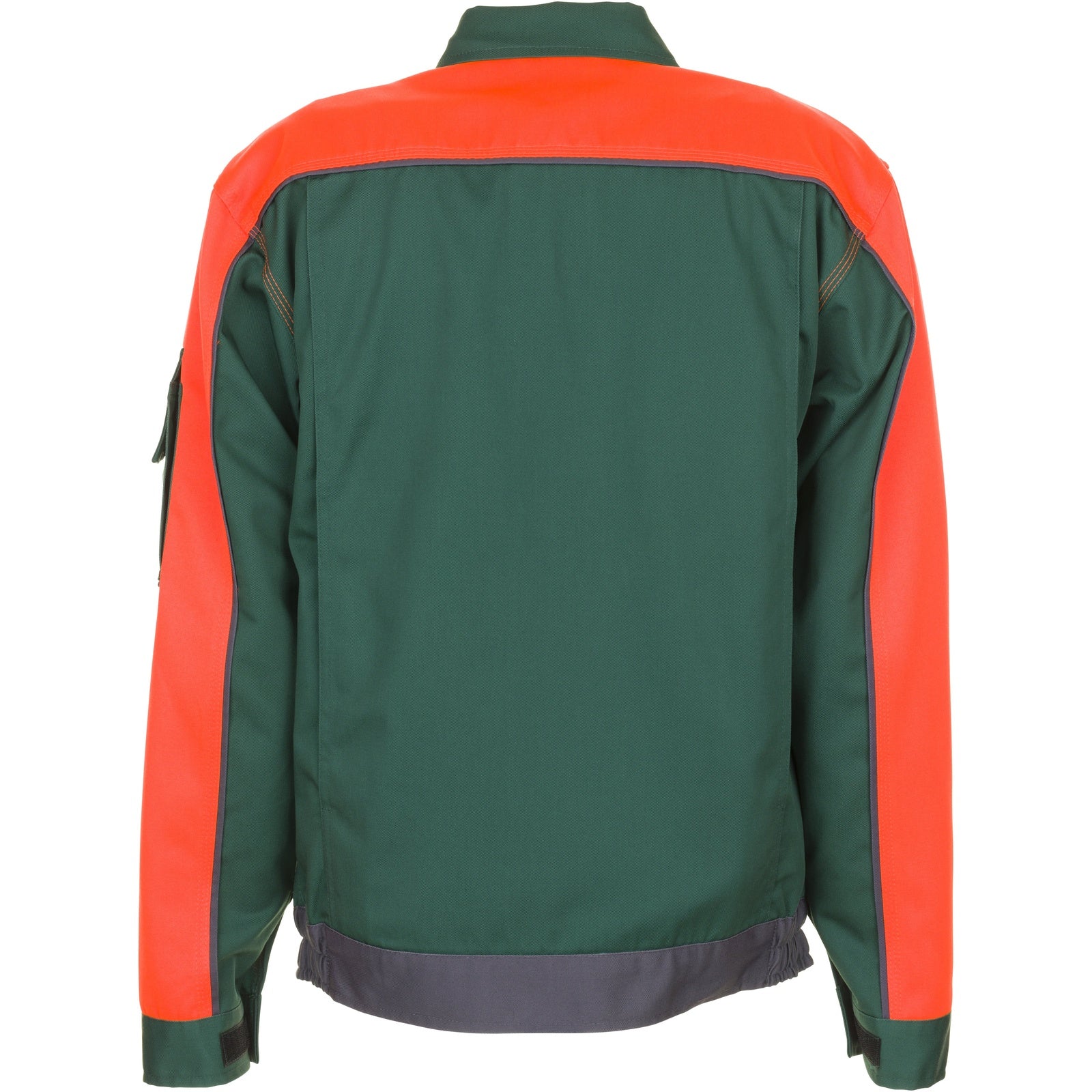 Planam Visline V1 Waisted Jacket green/orange/slate - Model view 2