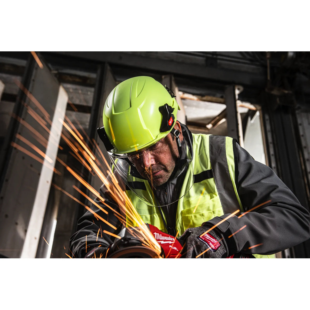 Milwaukee BOLT™ 200 Unvented Safety Helmet - Hi-Vis Yellow