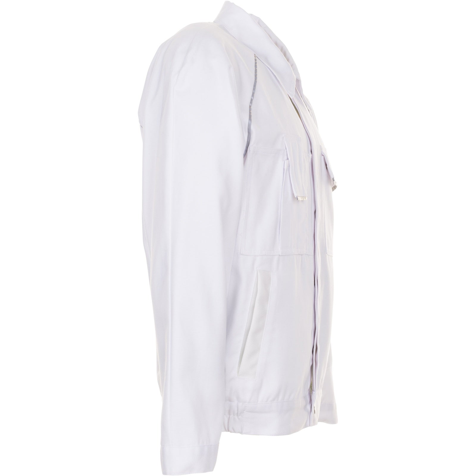 Planam Canvas 320 Waisted Jacket pure white/pure white - Model view 3