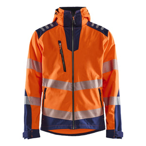 Blaklader BLAKLADER 44912513 Hi Vis Softshell jacket Hi Vis Reflective Softshell Work Jacket MEN - Waterproof - 449125135389