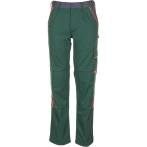 Planam Visline Trousers green/orange/slate - Model view 1