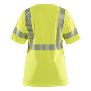 Blaklader BLAKLADER 35022537 Women's Hi vis T shirt Hi Vis Reflective Short Sleeve Work T-Shirt WOMEN - 55% Polyester - 350225373300_2