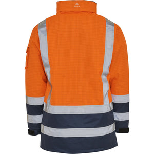 ELKA Rainwear - Securetech Multinorm Shell Jacket - Fluorescent Orange/Navy
