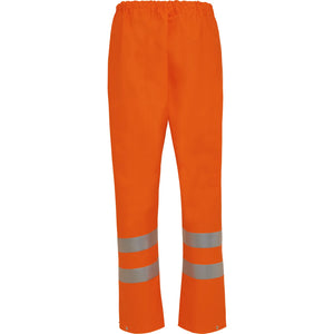 ELKA Rainwear - PU visible Waist trousers with reflective tape - Fluorescent Orange