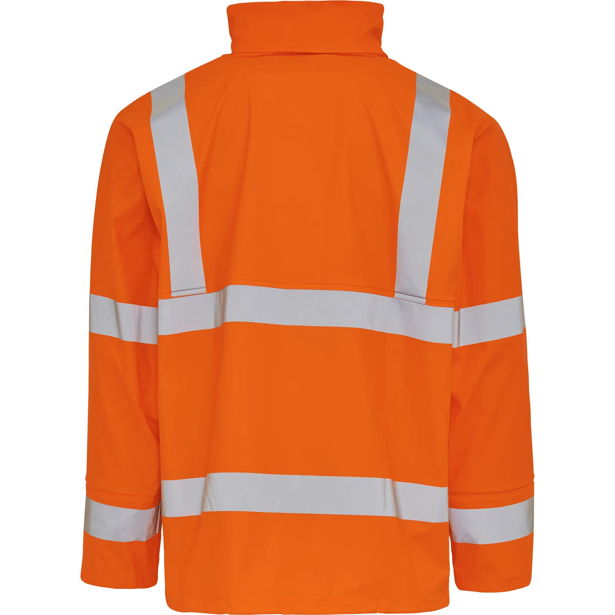 ELKA Rainwear - Dry Zone Visible PU Rain Jacket Hi-Vis with Reflective Stripes - Fluorescent Orange