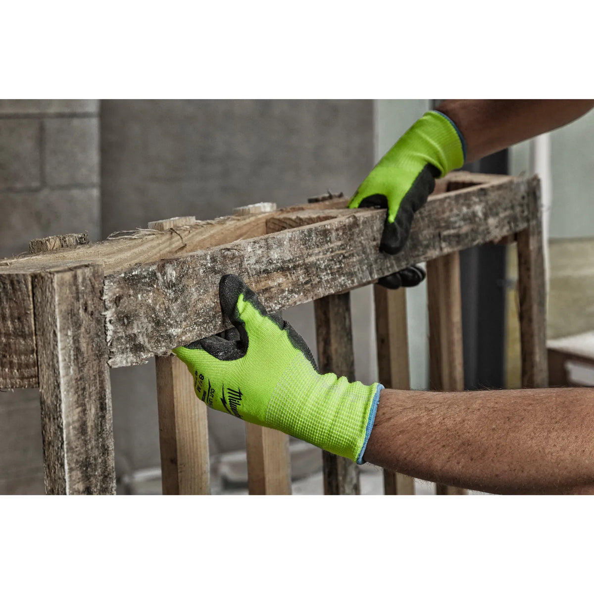 Milwaukee High-Visibility Cut Level B Work Gloves