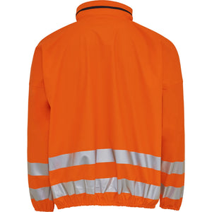 ELKA Rainwear - PU visible rain jacket with reflective tape - Fluorescent Orange