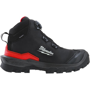 Milwaukee ARMOURTRED™ S7S CI HRO SC FO LG SR Mid-Cut Safety Shoes with BOA B1M110111W - Black