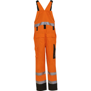 ELKA Rainwear - Visible Xtreme Bib & Brace - Fluorescent Orange/Black