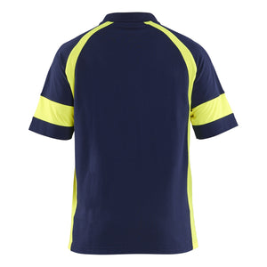 Blaklader BLAKLADER 35281050 Polo Shirt with Hi vis Hi Vis Reflective Short Sleeve Work Polo MEN - 60% Cotton 40% Polyester - 352810508933_2